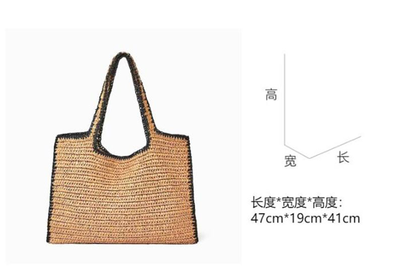 Bolsos de mano tejidos de paja - Crochet Bag Raffia reseña y precio