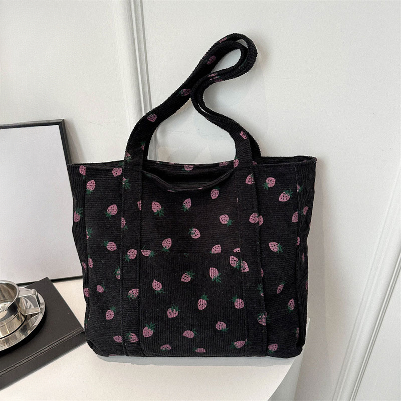 Bolso de mano de pana de gran  - Tote Bag Beach reseña y precio