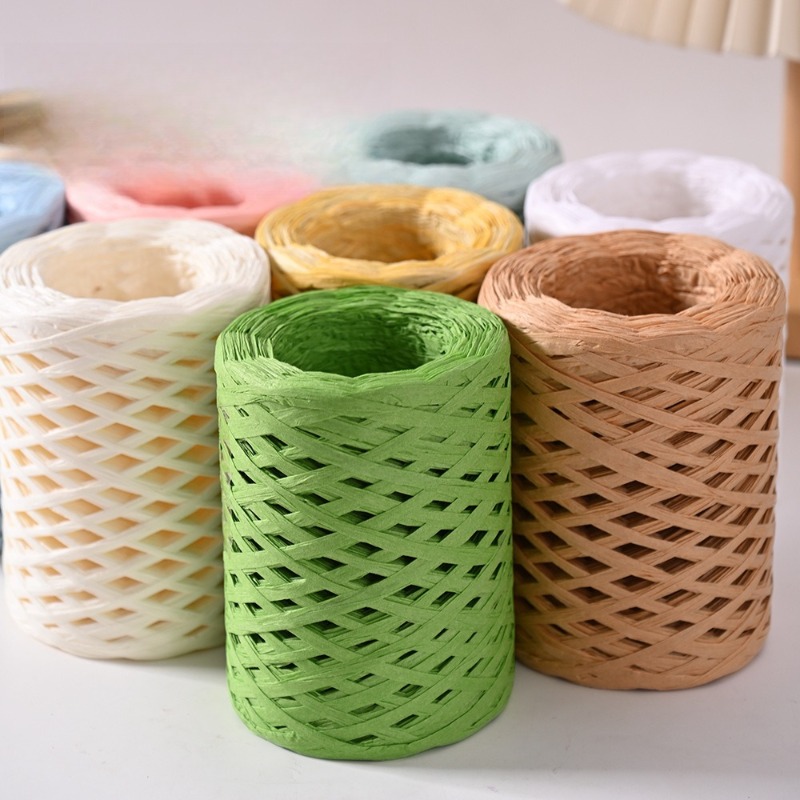 Hilo de rafia para tejer, hilo - Crochet Bag Raffia reseña y precio
