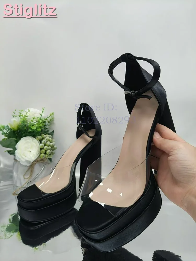 Sandalias de tacón grueso de s - Sandal Strappy Heeled reseña y precio