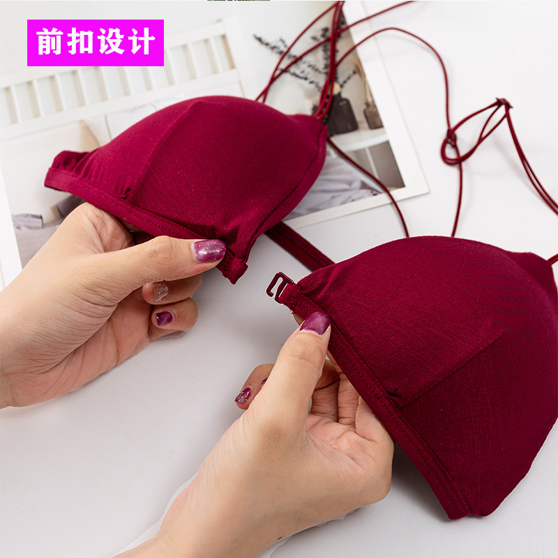 Sujetador deportivo con botón  - Bralette Triangle Set reseña y precio