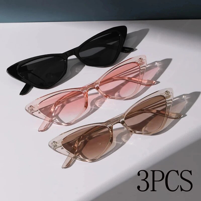 3 pares por set, gafas de sol  - Sunglasses Cat Eye reseña y precio